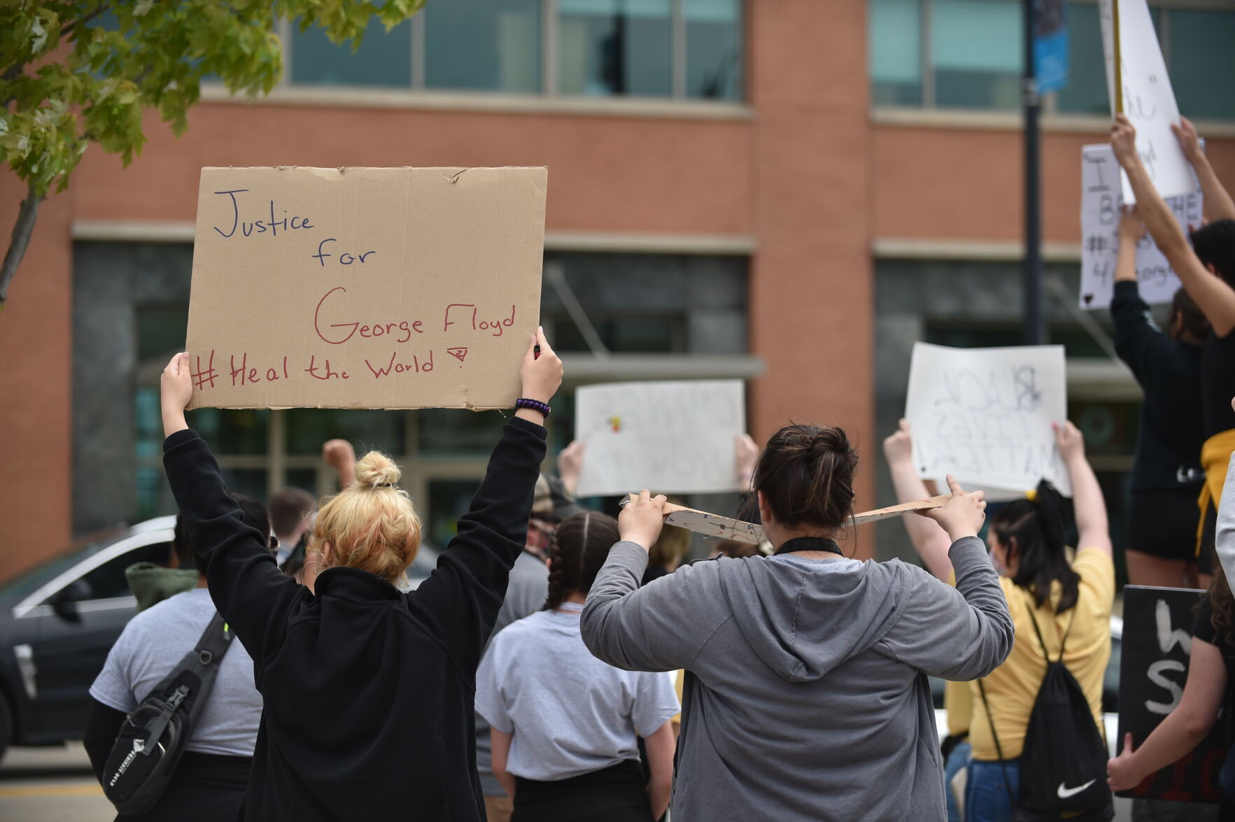 Monday's protest